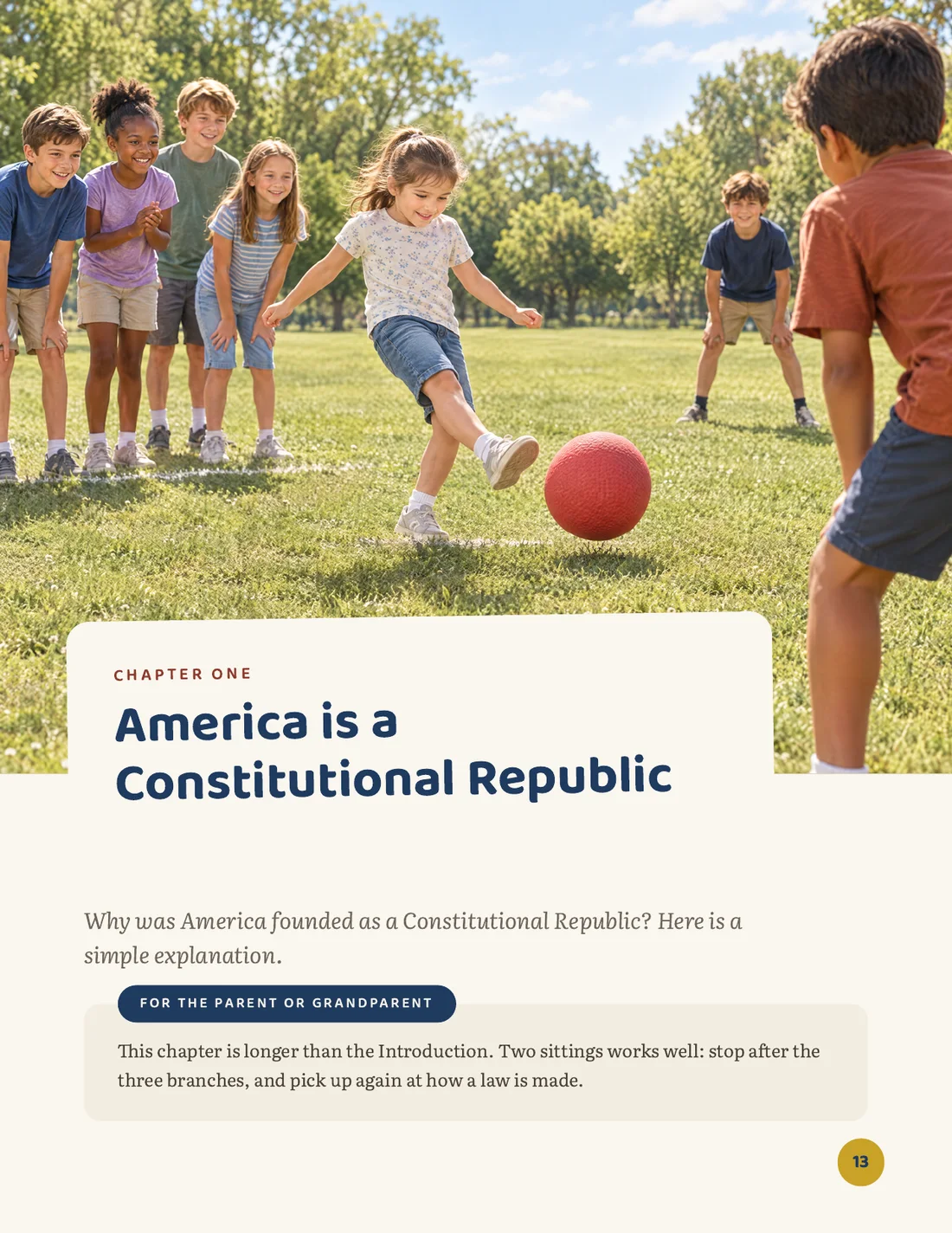 Page: Chapter One, America is a Constitutional Republic